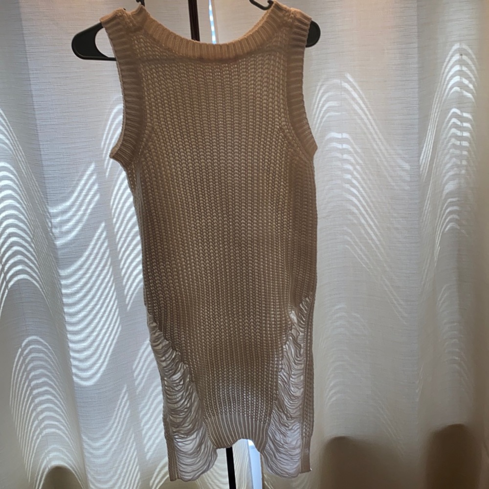 Knitted High Low Top